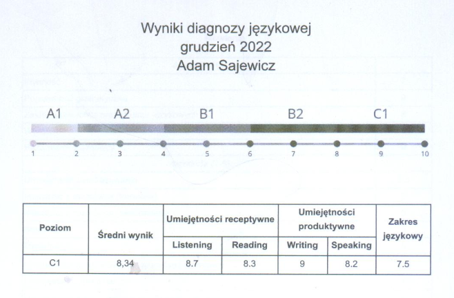 English level assessment